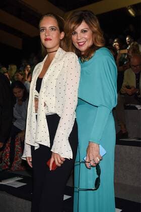 Belinda Washington at the front row of the Andres Sarda fashion Show at the Mercedes Benz Fashion Week 16 in Madrid.  DiegoxPuerta