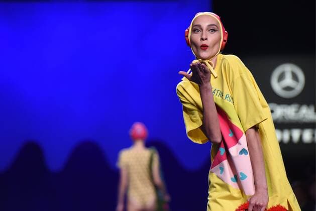 Agatha Ruiz de la Prada fashion show at the Mercedes Benz Fashion Week Madrid. Cordon Press  DiegoxPuerta