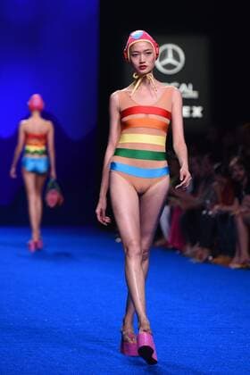 Agatha Ruiz de la Prada fashion show at the Mercedes Benz Fashion Week Madrid. Cordon Press  DiegoxPuerta