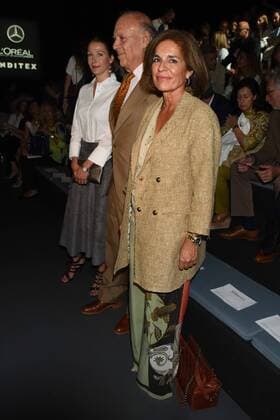 Ana Botella at the front row of the Roberto Torretta fashion show at the Mercedes Benz Fashion Show in Madrid. Cordon Press  DiegoxPuerta