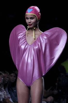 Madrid Fashion Week - Agatha Ruiz de la Prada show September 16, 2016 - Madrid, Spain - Model showcase designs by Agatha Ruiz de La Prada on the runway at the Agatha Ruiz de La Prada show during Mercedes-Benz Fashion Week Madrid Spring Summer 2017 at Ifema on September 16, 2016 in Madrid, Spain. Madrid Spain  - ZUMAn230
