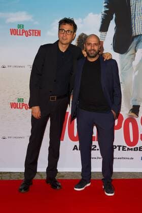 Gennaro Nunziante (Regie) und Checco Zalone - Deutschlandpremiere VOPLLPOSTEN im Delphi Kino in Berlin am 16.09.2016. Deutschlandpremiere VOLLPOSTEN
