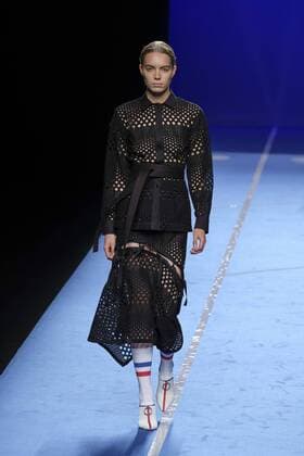 September 16, 2016 - Madrid, Spain - A model showcases designs by Moises Nieto on the runway at the Moises Nieto show during Mercedes-Benz Fashion Week Madrid Spring Summer 2017 at Ifema on September 16, 2016 in Madrid, Spain. Madrid Spain  - ZUMAn230