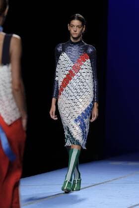 September 16, 2016 - Madrid, Spain - A model showcases designs by Moises Nieto on the runway at the Moises Nieto show during Mercedes-Benz Fashion Week Madrid Spring Summer 2017 at Ifema on September 16, 2016 in Madrid, Spain. Madrid Spain  - ZUMAn230