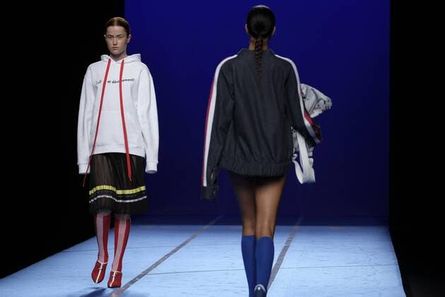 September 16, 2016 - Madrid, Spain - Model showcase designs by Moises Nieto on the runway at the Moises Nieto show during Mercedes-Benz Fashion Week Madrid Spring Summer 2017 at Ifema on September 16, 2016 in Madrid, Spain. Madrid Spain  - ZUMAn230
