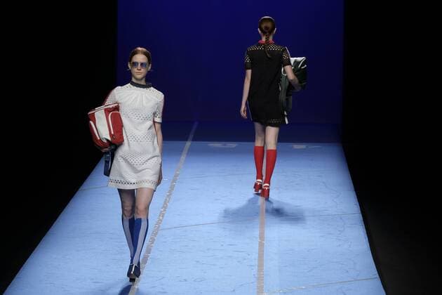 September 16, 2016 - Madrid, Spain - Model showcase designs by Moises Nieto on the runway at the Moises Nieto show during Mercedes-Benz Fashion Week Madrid Spring Summer 2017 at Ifema on September 16, 2016 in Madrid, Spain. Madrid Spain  - ZUMAn230