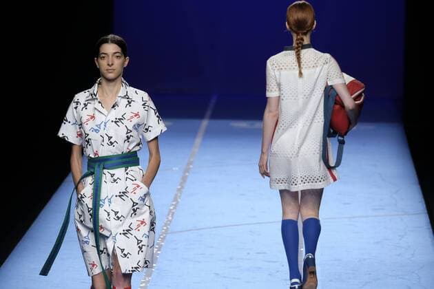 September 16, 2016 - Madrid, Spain - Models showcase designs by Moises Nieto on the runway at the Moises Nieto show during Mercedes-Benz Fashion Week Madrid Spring Summer 2017 at Ifema on September 16, 2016 in Madrid, Spain. Madrid Spain  - ZUMAn230