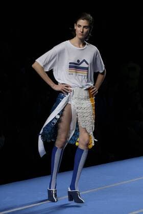 September 16, 2016 - Madrid, Spain - A model showcases designs by Moises Nieto on the runway at the Moises Nieto show during Mercedes-Benz Fashion Week Madrid Spring Summer 2017 at Ifema on September 16, 2016 in Madrid, Spain. Madrid Spain  - ZUMAn230