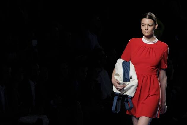 September 16, 2016 - Madrid, Spain - A model showcases designs by Moises Nieto on the runway at the Moises Nieto show during Mercedes-Benz Fashion Week Madrid Spring Summer 2017 at Ifema on September 16, 2016 in Madrid, Spain. Madrid Spain  - ZUMAn230