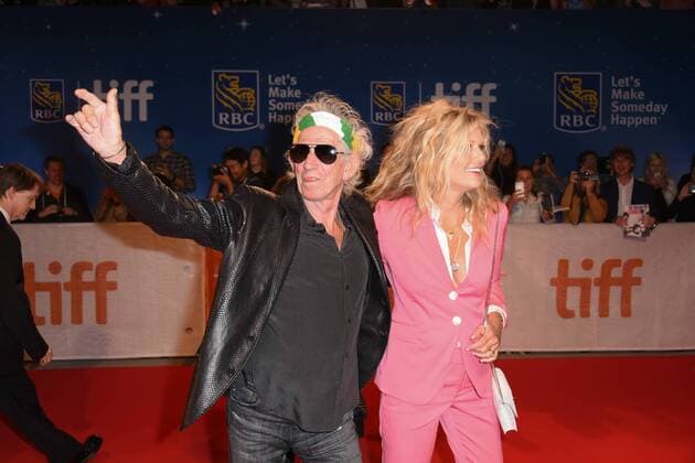 September 16, 2016 - Toronto, Ontario, Canada - The Rollings Stones guitarist KEITH RICHARDS and his wife PATTI HANSEN attend the The Rolling Stones Ole Ole Ole: A Trip Across Latin America premiere during the 2016 Toronto International Film Festival at Roy Thomson Hall on September 16, 2016 in Toronto, Canada Toronto Canada - ZUMAv53_