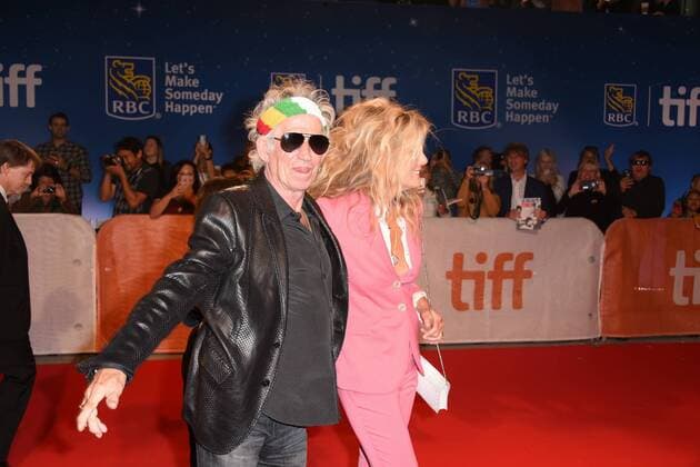 September 16, 2016 - Toronto, Ontario, Canada - The Rollings Stones guitarist KEITH RICHARDS and his wife PATTI HANSEN attend the The Rolling Stones Ole Ole Ole: A Trip Across Latin America premiere during the 2016 Toronto International Film Festival at Roy Thomson Hall on September 16, 2016 in Toronto, Canada Toronto Canada - ZUMAv53_