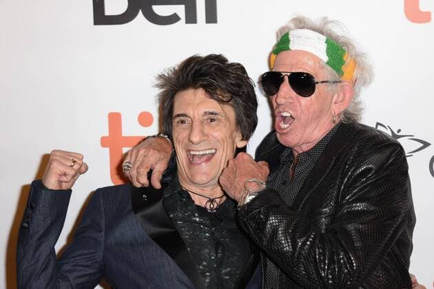 September 16, 2016 - Toronto, Ontario, Canada - The Rollings Stones guitarists KEITH RICHARDS and RONNIE WOOD attend the The Rolling Stones Ole Ole Ole: A Trip Across Latin America premiere during the 2016 Toronto International Film Festival at Roy Thomson Hall on September 16, 2016 in Toronto, Canada Toronto Canada - ZUMAv53_