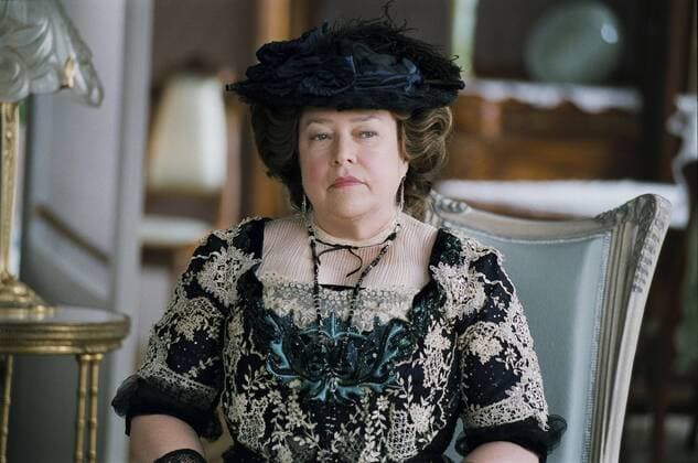 RELEASE DATE: June 26, 2009. MOVIE TITLE: Cheri. STUDIO: Miramax Films. PLOT: A romantic drama set in 1920s Paris, where the son of a courtesan retreats into a fantasy world after being forced to end his relationship with the older woman who educated him in the ways of love. PICTURED: KATHY BATES as Madame Peloux. - ZUMAl90_