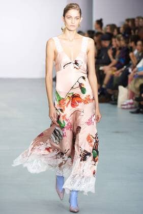 September 16, 2016 - London, England, United Kingdom - A model walks down the runway on the first day of London Fashion Week wearing Teatum Jones Spring Summer 17 collection on Sept 16th 2016. London United Kingdom  - ZUMAn230
