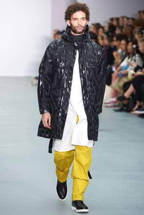 September 16, 2016 - London, England, United Kingdom - A model walks down the runway on the first day of London Fashion Week wearing Teatum Jones Spring Summer 17 collection on Sept 16th 2016. London United Kingdom  - ZUMAn230