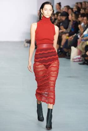 September 16, 2016 - London, England, United Kingdom - A model walks down the runway on the first day of London Fashion Week wearing Teatum Jones Spring Summer 17 collection on Sept 16th 2016. London United Kingdom  - ZUMAn230