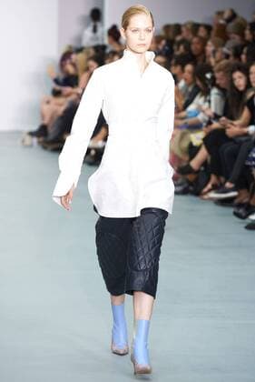 September 16, 2016 - London, England, United Kingdom - A model walks down the runway on the first day of London Fashion Week wearing Teatum Jones Spring Summer 17 collection on Sept 16th 2016. London United Kingdom  - ZUMAn230