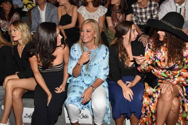 Belen Esteban and Andrea at the front row of Dolores Cortes Ulises Merida s fashion show at Mercedes Benz Fashion Week Madrid. Cordon Press  DiegoxPuerta