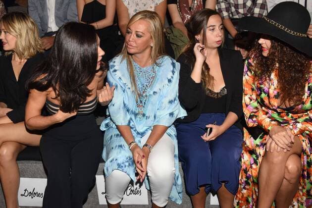 Belen Esteban and Andrea at the front row of Dolores Cortes Ulises Merida s fashion show at Mercedes Benz Fashion Week Madrid. Cordon Press  DiegoxPuerta