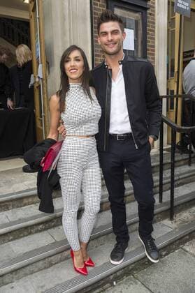 September 17, 2016 - London, London, UK - JANETTE MANRARA and ALJAZ SKORJANEC arrive for the JULIEN MACDONALD Spring Summer 2017 show. Models, buyers, celebrities and the stylish descend upon London Fashion Week for the Spring Summer 2017 clothes collection shows. London, UK. London UK  - ZUMAl94_