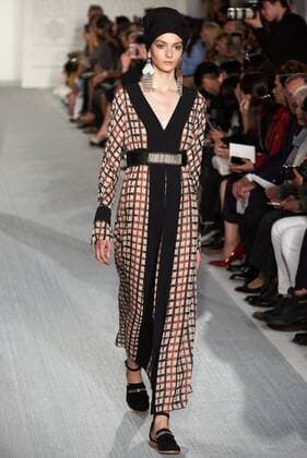 September 17, 2016 - London, United Kingdom - A model walks the runway at the DAKS designed by Filippo Scuffi show during London Fashion Week Spring Summer collections 2017 on September 16, 2016 in London, United Kingdom. London United Kingdom  - ZUMAn230