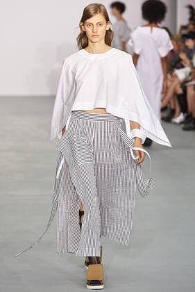 September 17, 2016 - London, United Kingdom - A model walks the runway at the Eudon Choi show during London Fashion Week Spring Summer collections 2016 2017 on September 16, 2016 in London, United Kingdom. London United Kingdom  - ZUMAn230