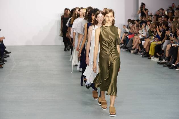 September 17, 2016 - London, United Kingdom - A model walks the runway at the Eudon Choi show during London Fashion Week Spring Summer collections 2016 2017 on September 16, 2016 in London, United Kingdom. London United Kingdom  - ZUMAn230