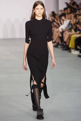 September 17, 2016 - London, United Kingdom - A model walks the runway at the Eudon Choi show during London Fashion Week Spring Summer collections 2016 2017 on September 16, 2016 in London, United Kingdom. London United Kingdom  - ZUMAn230
