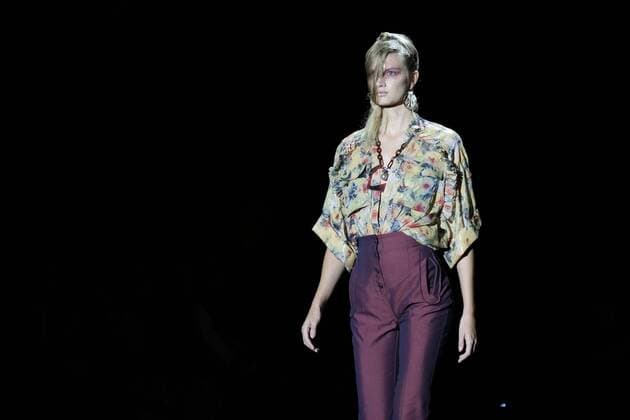 September 17, 2016 - Madrid, Spain - A model walks Turing Ana Locking Fashion Show at Madrid Fashion Week Spring Summer 2017 18 at Ifema, on September 17, 2016, in Madrid, Spain Madrid Spain  - ZUMAn230