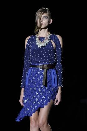 September 17, 2016 - Madrid, Madrid, Spain - A model walks Turing Ana Locking Fashion Show at Madrid Fashion Week Spring Summer 2017 18 at Ifema, on September 17, 2016, in Madrid, Spain Madrid Spain  - ZUMAn230