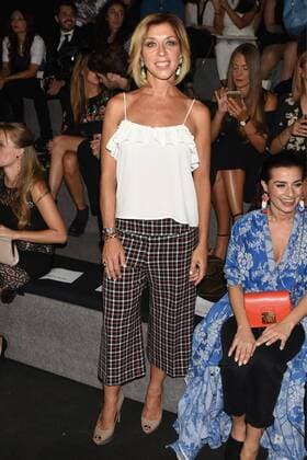 en el front row del desfile de Hannibal Laguna en Mercedes Benz Fashion Week Madrid. 588 Diego Puerta Cordon Press at the front row of Hannibal Laguna s fashion show at Mercedes Benz Fashion Week Madrid. Cordon Press  DiegoxPuerta