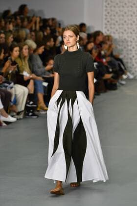 UK: LFW Jasper Conran collection A Model walks the Jasper Conran Spring Summer 17 Collection runway show during London Fashion Week. FOR EDITORIAL USE ONLY.Pacific Press Agency  HughxPeterswald