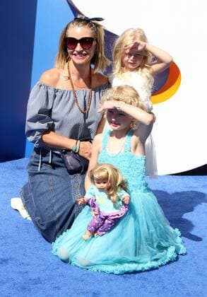 September 17, 2016 - Los Angeles, CA, United States - 17 September 2016 - Los Angeles, California - Rebecca Gayheart with daughters Billie Beatrice Dane and Georgia Dane. Storks Los Angeles Premiere held at the Regency Village Theatre in Los Angeles. Photo Credit: AdMedia Los Angeles United States - ZUMAa123