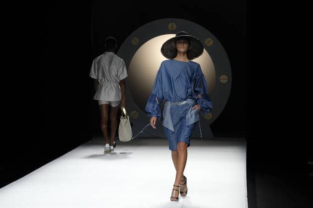September 17, 2016 - Madrid, Spain - A model showcases designs by Ion Fiz on the runway at the Ion Fiz show during Mercedes-Benz Fashion Week Madrid Spring Summer 2017 on September 17, 2016 in Madrid, Spain. Madrid Spain  - ZUMAn230