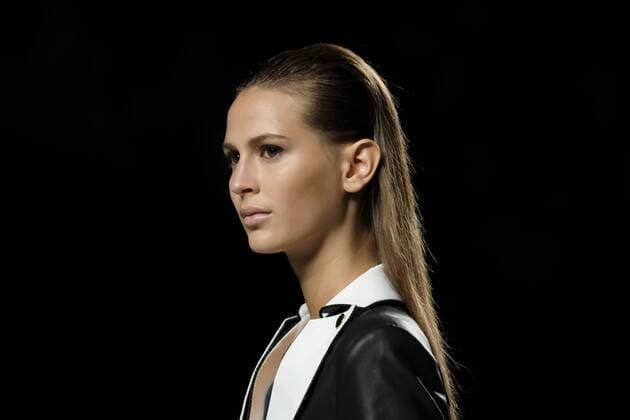 September 17, 2016 - Madrid, Spain - A model showcases designs by Ion Fiz on the runway at the Ion Fiz show during Mercedes-Benz Fashion Week Madrid Spring Summer 2017 on September 17, 2016 in Madrid, Spain. Madrid Spain  - ZUMAn230