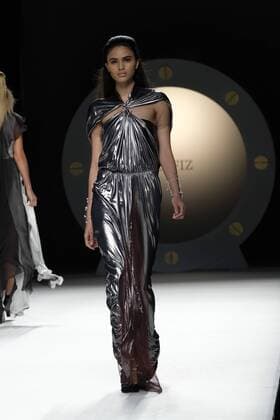 September 17, 2016 - Madrid, Spain - A model showcases designs by Ion Fiz on the runway at the Ion Fiz show during Mercedes-Benz Fashion Week Madrid Spring Summer 2017 on September 17, 2016 in Madrid, Spain. Madrid Spain  - ZUMAn230