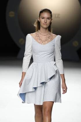 September 17, 2016 - Madrid, Spain - A model showcases designs by Ion Fiz on the runway at the Ion Fiz show during Mercedes-Benz Fashion Week Madrid Spring Summer 2017 on September 17, 2016 in Madrid, Spain. Madrid Spain  - ZUMAn230