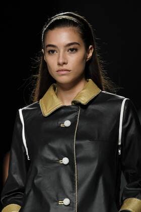 September 17, 2016 - Madrid, Spain - A model showcases designs by Ion Fiz on the runway at the Ion Fiz show during Mercedes-Benz Fashion Week Madrid Spring Summer 2017 on September 17, 2016 in Madrid, Spain. Madrid Spain  - ZUMAn230