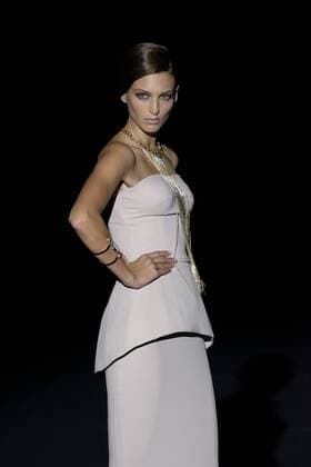 September 17, 2016 - Madrid, Spain - A model showcases designs by Hannibal Laguna on the runway at the Hannibal Laguna show during Mercedes-Benz Fashion Week Madrid Spring Summer 2017 at Ifema on September 17, 2016 in Madrid, Spain. Madrid Spain  - ZUMAn230