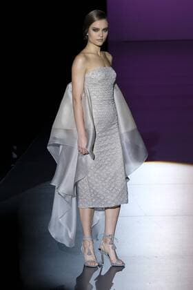 September 17, 2016 - Madrid, Spain - A model showcases designs by Hannibal Laguna on the runway at the Hannibal Laguna show during Mercedes-Benz Fashion Week Madrid Spring Summer 2017 at Ifema on September 17, 2016 in Madrid, Spain. Madrid Spain  - ZUMAn230