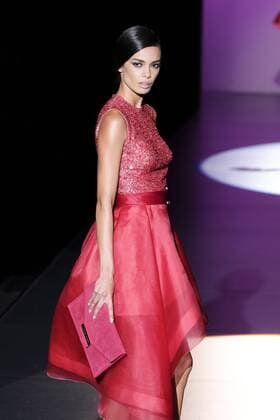 September 17, 2016 - Madrid, Spain - A model showcases designs by Hannibal Laguna on the runway at the Hannibal Laguna show during Mercedes-Benz Fashion Week Madrid Spring Summer 2017 at Ifema on September 17, 2016 in Madrid, Spain. Madrid Spain  - ZUMAn230