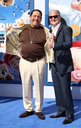 September 17, 2016 - Los Angeles, CA, United States - 17 September 2016 - Los Angeles, California - Danny Trejo and Brad Lewis. Storks Los Angeles Premiere held at the Regency Village Theatre in Los Angeles. Photo Credit: AdMedia Los Angeles United States - ZUMAa123