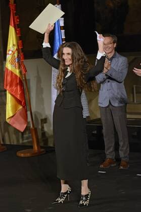 Angela Molina erhält den National Cinematography Award auf dem 64. Internationalen Filmfestival San Sebastian Festival Internacional de Cine de Donostia-San Sebastian, 17.09.2016 Foto:xC.xNiehausx xFuturexImage