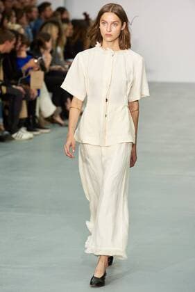 September 17, 2016 - London, England, United Kingdom - A Model presents creations by designer Barbara Casasola during the 2017 Spring Summer catwalk show at London Fashion Week in London on September 17, 2016. London United Kingdom  - ZUMAn230