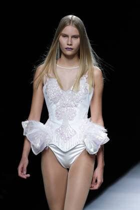 September 18, 2016 - Madrid, Spain - A model walks on the runway at the Maya Hansen show during Mercedes-Benz Fashion Week Madrid Spring Summer 2017 at Ifema on September 18, 2016 in Madrid, Spain. Madrid Spain  - ZUMAn230