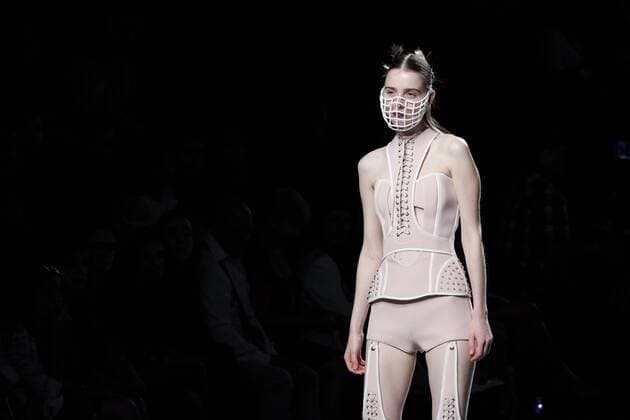 September 18, 2016 - Madrid, Spain - A model walks on the runway at the Maya Hansen show during Mercedes-Benz Fashion Week Madrid Spring Summer 2017 at Ifema on September 18, 2016 in Madrid, Spain. Madrid Spain  - ZUMAn230