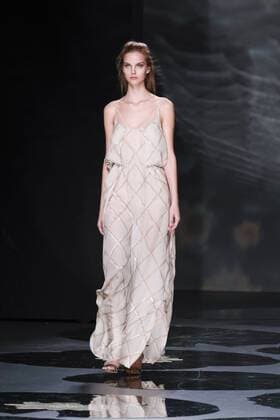 September 18, 2016 - Madrid, Madrid, Spain - A model walks on the runway at the Ailanto Fashion Show at Madrid Fashion Week Spring Summer 2017 18 at Ifema, on September 18, 2016, in Madrid, Spain Madrid Spain  - ZUMAn230