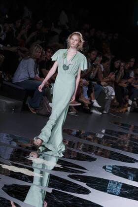 September 18, 2016 - Madrid, Madrid, Spain - A model walks on the runway at the Ailanto Fashion Show at Madrid Fashion Week Spring Summer 2017 18 at Ifema, on September 18, 2016, in Madrid, Spain Madrid Spain  - ZUMAn230