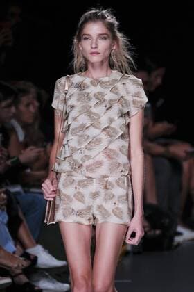 September 18, 2016 - Madrid, Madrid, Spain - A model walks on the runway at the Ailanto Fashion Show at Madrid Fashion Week Spring Summer 2017 18 at Ifema, on September 18, 2016, in Madrid, Spain Madrid Spain  - ZUMAn230