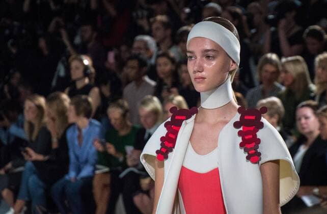 UK: Anya Hindmarsh The Anya Hindmarsh Spring Summer 2017 collection runway show during London Fashion Week in United Kingdom.  HughxPeterswald